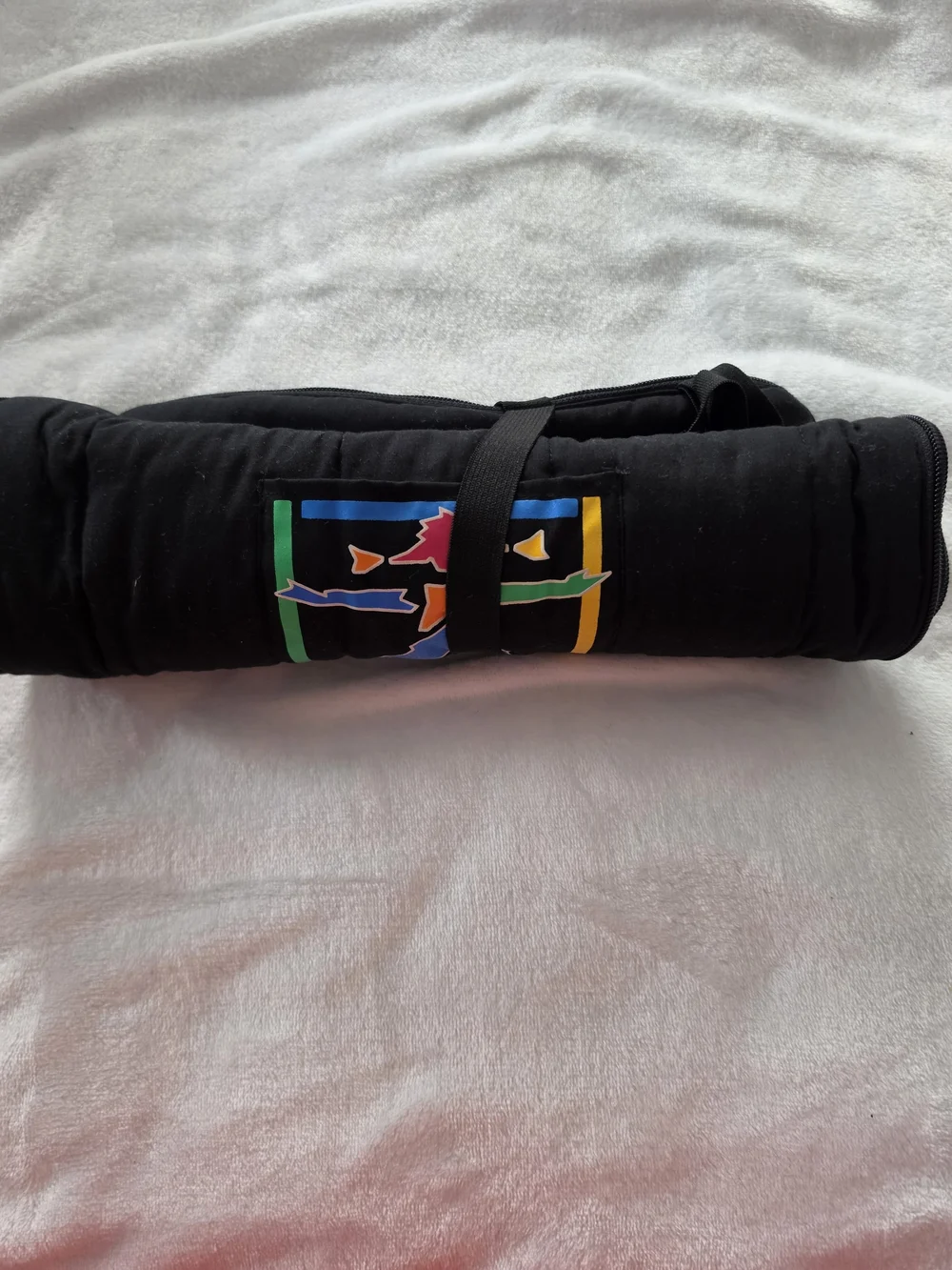 American Girl Black Doll Sleeping Bag with Neon Graphic